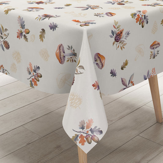 Wachstuch Tischdecke ET60 Herbst Autumn Pilze Eicheln Laub eckig rund oval