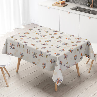Wachstuch Tischdecke ET60 Herbst Autumn Pilze Eicheln Laub eckig rund oval