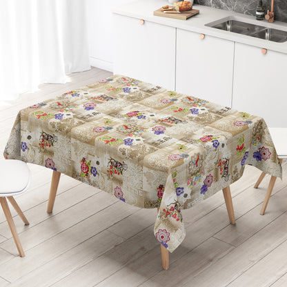 Wachstuch Tischdecke Boho Kolibri Hippie
