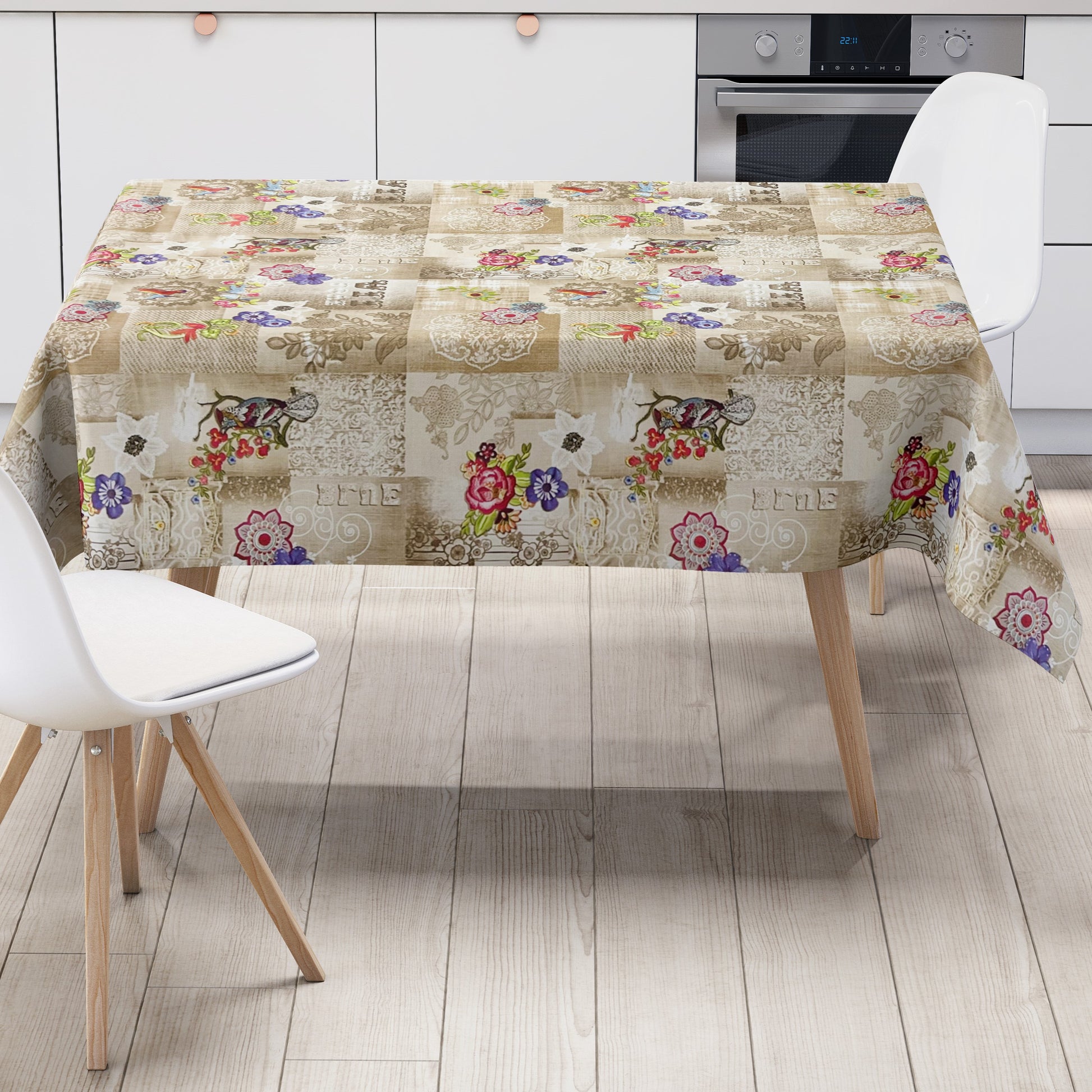 Wachstuch Tischdecke Boho Kolibri Hippie