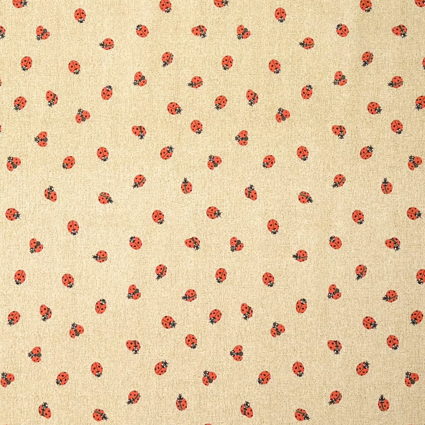 beschichtete Baumwoll Tischdecke Marienkäfer