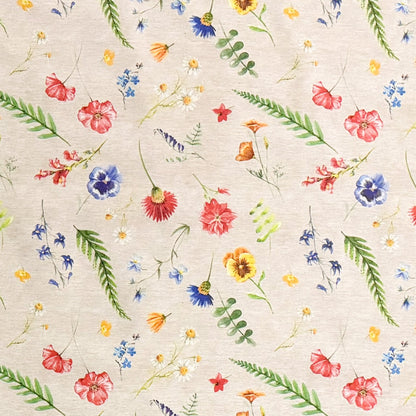 Baumwoll Tischdecke Blumenwiese