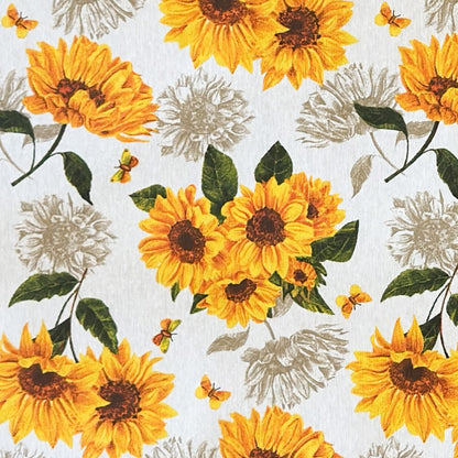 Jacquard Tischdecke Sonnenblumen