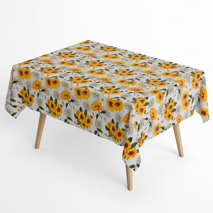 Jacquard Tischdecke Sonnenblumen