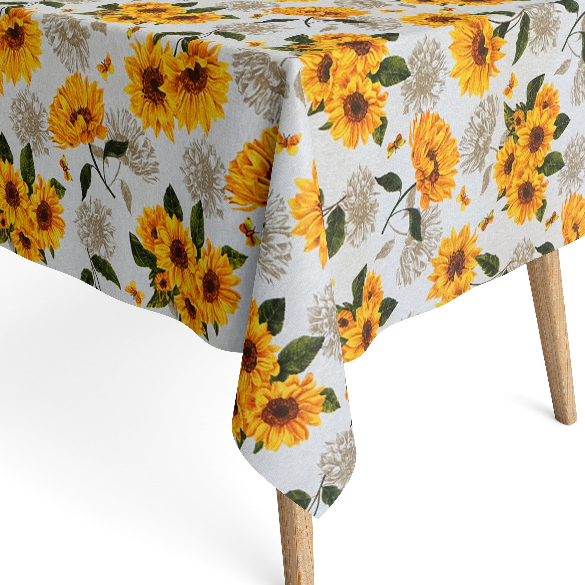 Jacquard Tischdecke Sonnenblumen