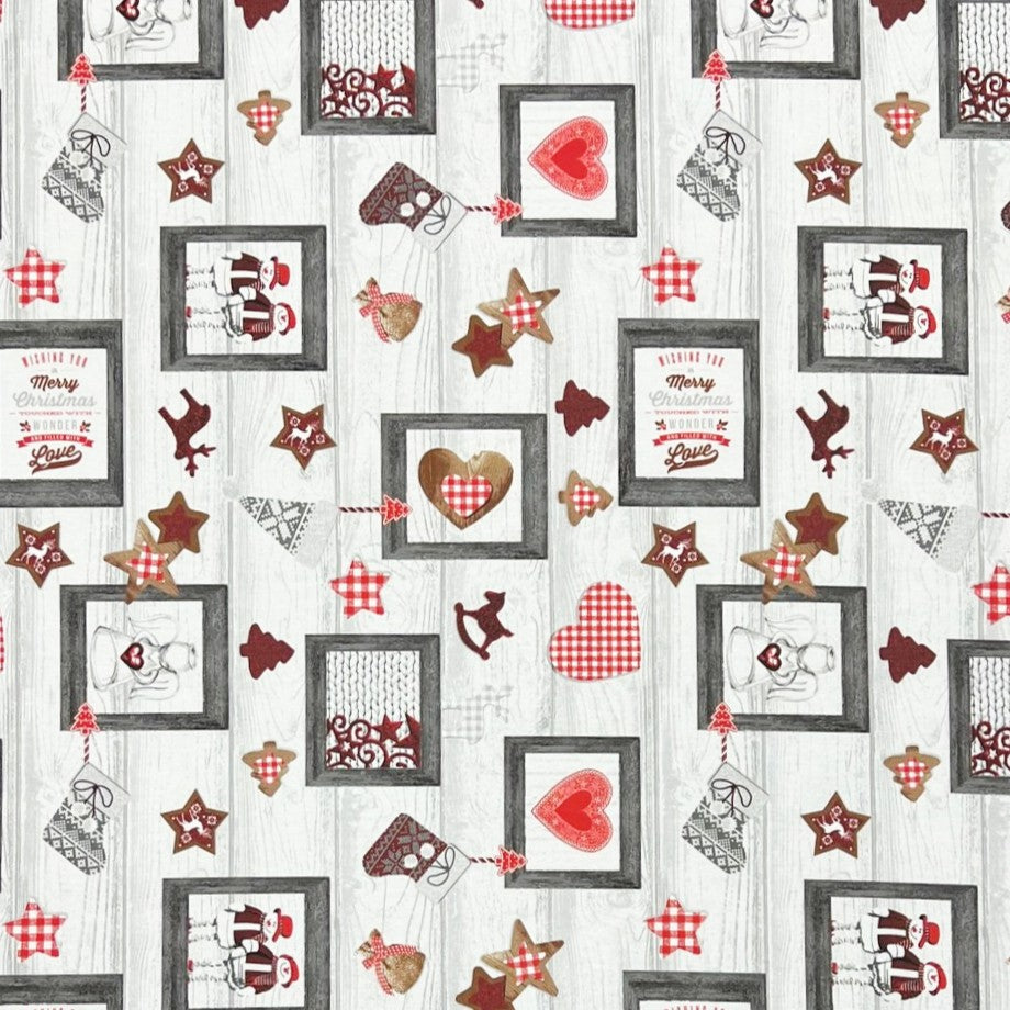 textile tablecloth jacquard coated cotton Christmas AURE 60502 square round oval