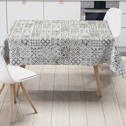 Wachstuch TIschdecke Mosaik grau