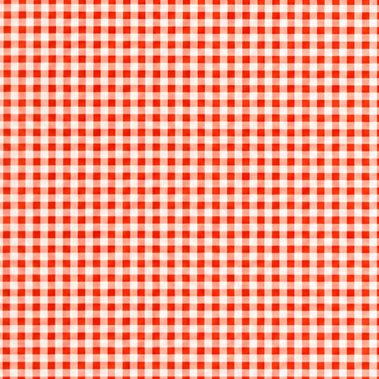 Rot-weiß kariertes Wachstuch mit gleichmäßigem Vichy-Karomuster. Die Karos sind 1,5 × 1,5 cm groß und bilden eine klassische, zeitlose Optik. Die Oberfläche wirkt glatt und gleichmäßig – ideal als Tischdecke für Küche, Garten oder Gastronomie.