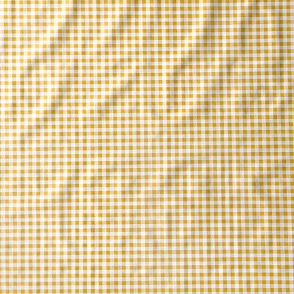 Wachstuch Tischdecke kariert gelb