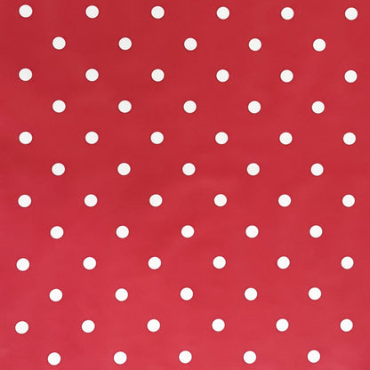 Wachstuch Tischdecke Punkte rot