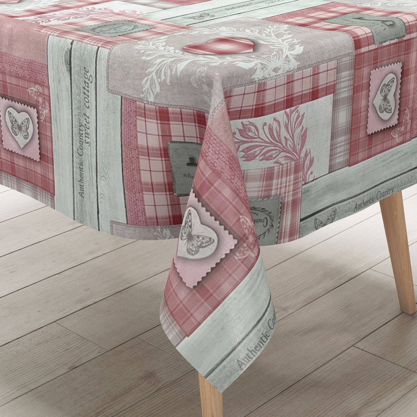 Oilcloth roll SPECIAL ITEM Hearts Country House B4019-01 Roll goods
