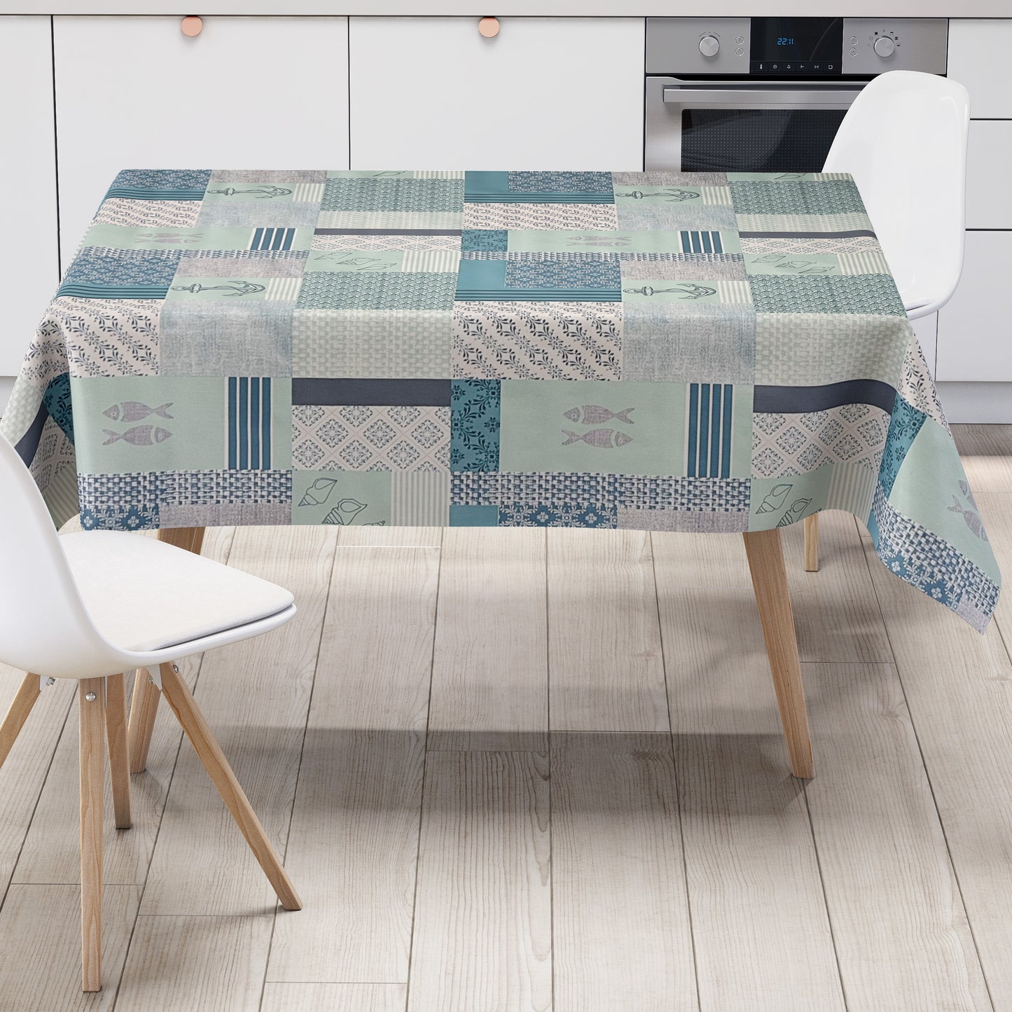 Wachstuch Tischdecke maritim 