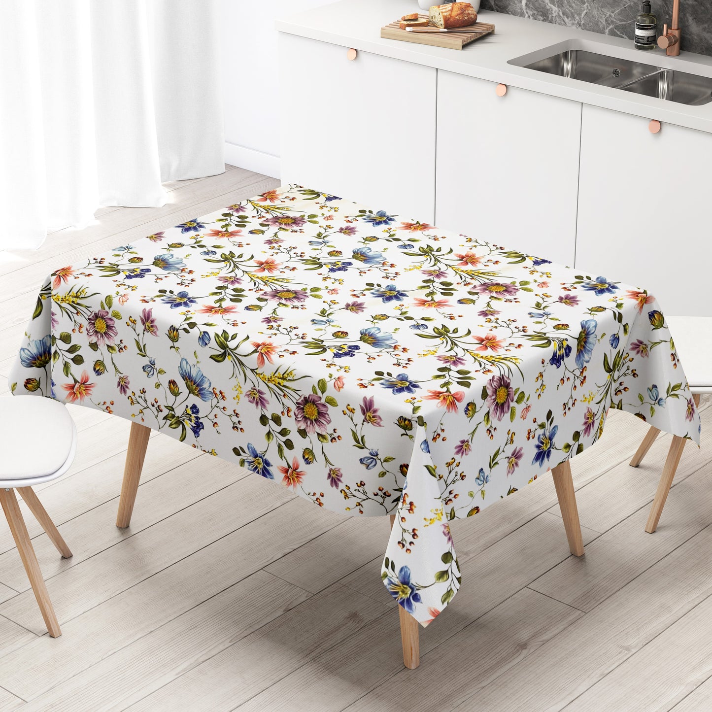 Wachstuch Tischdecke Blütenmeer