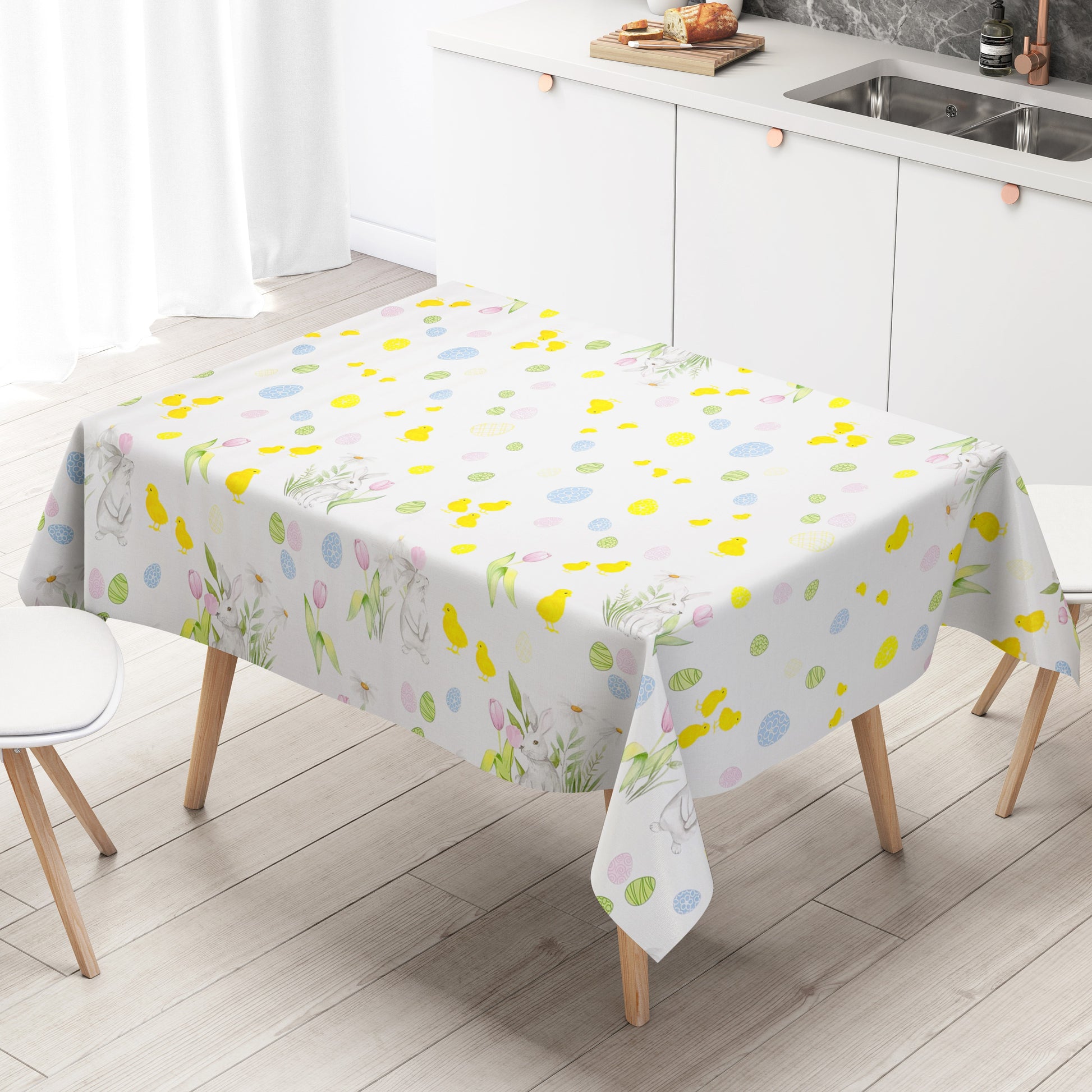 Wachstuch Tischdecke Ostern Osterhase Osterei