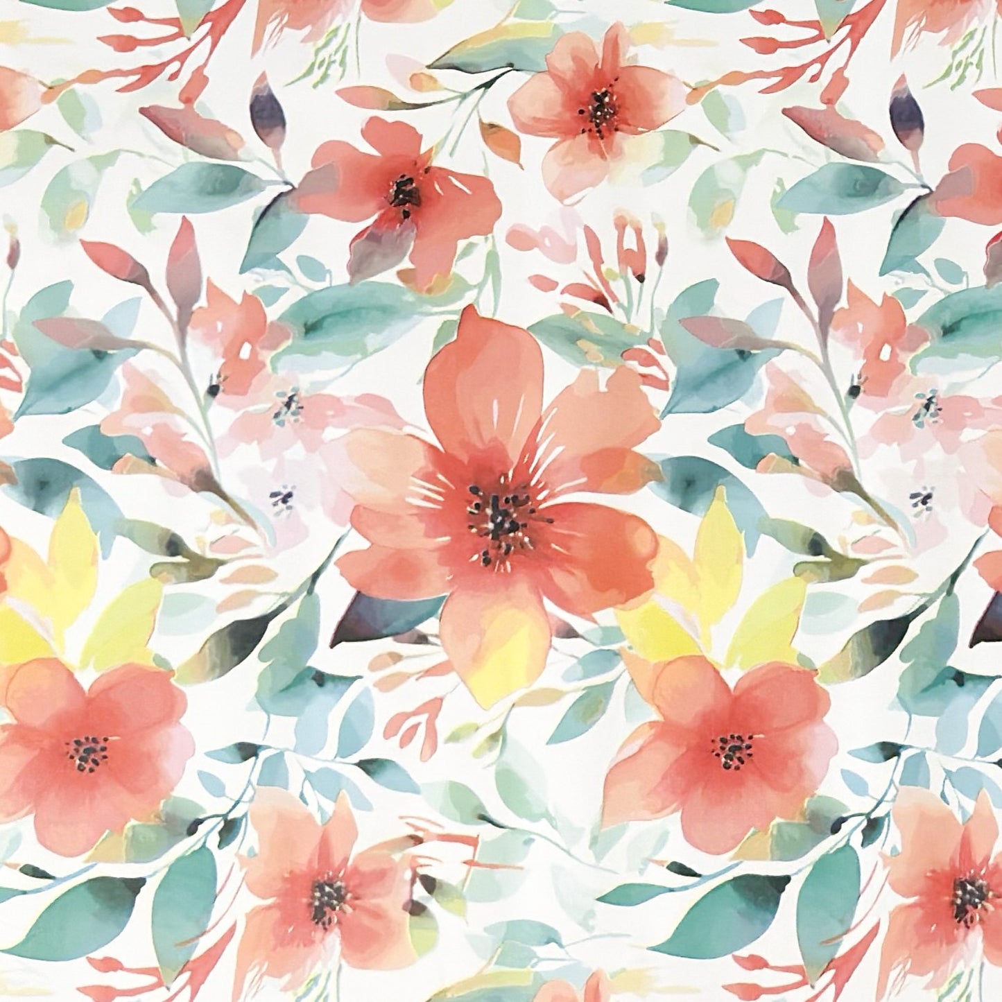 Wachstuch Tischdcke Mohnblumen aquarell