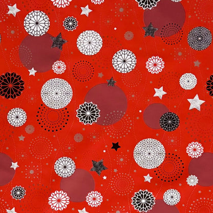 Wachstuch Tischdecke Weihnachten rot