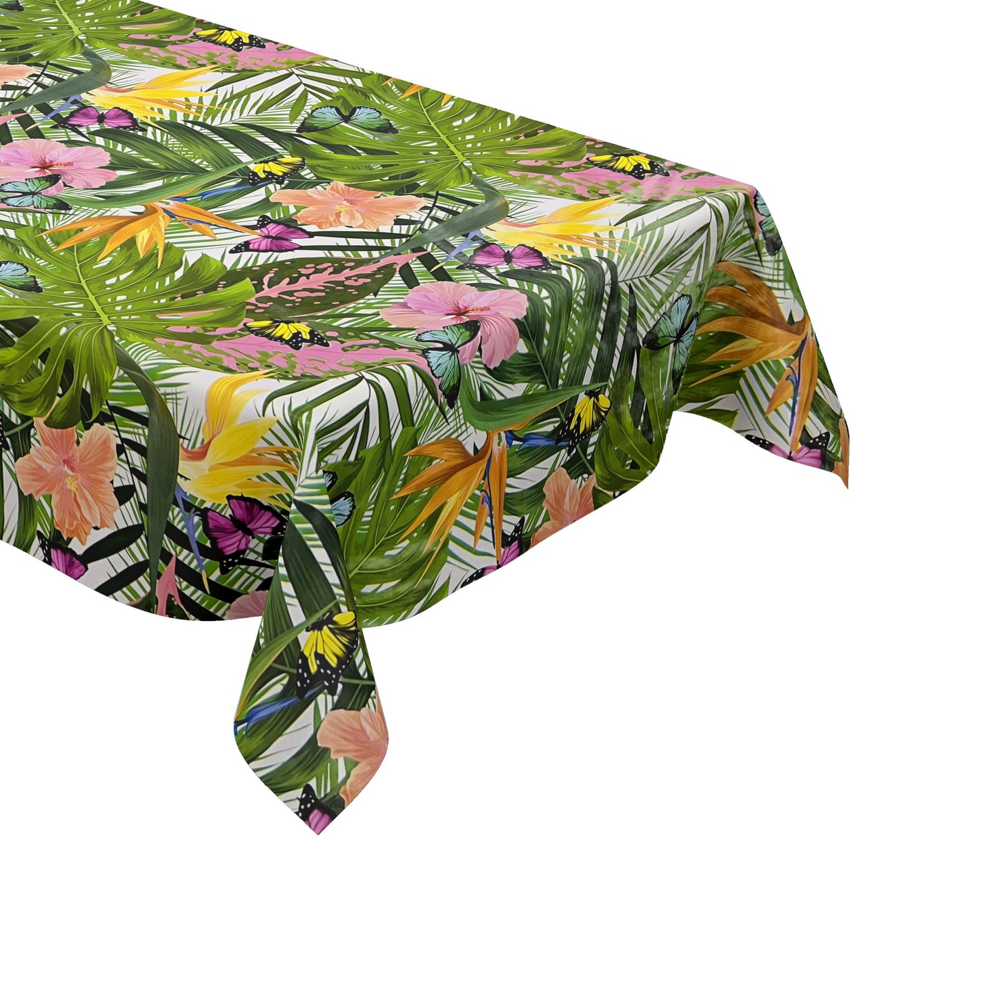 Wachstuch Rolle Meterware Rollenware B5044-01 Dschungel Monstera auf weiß