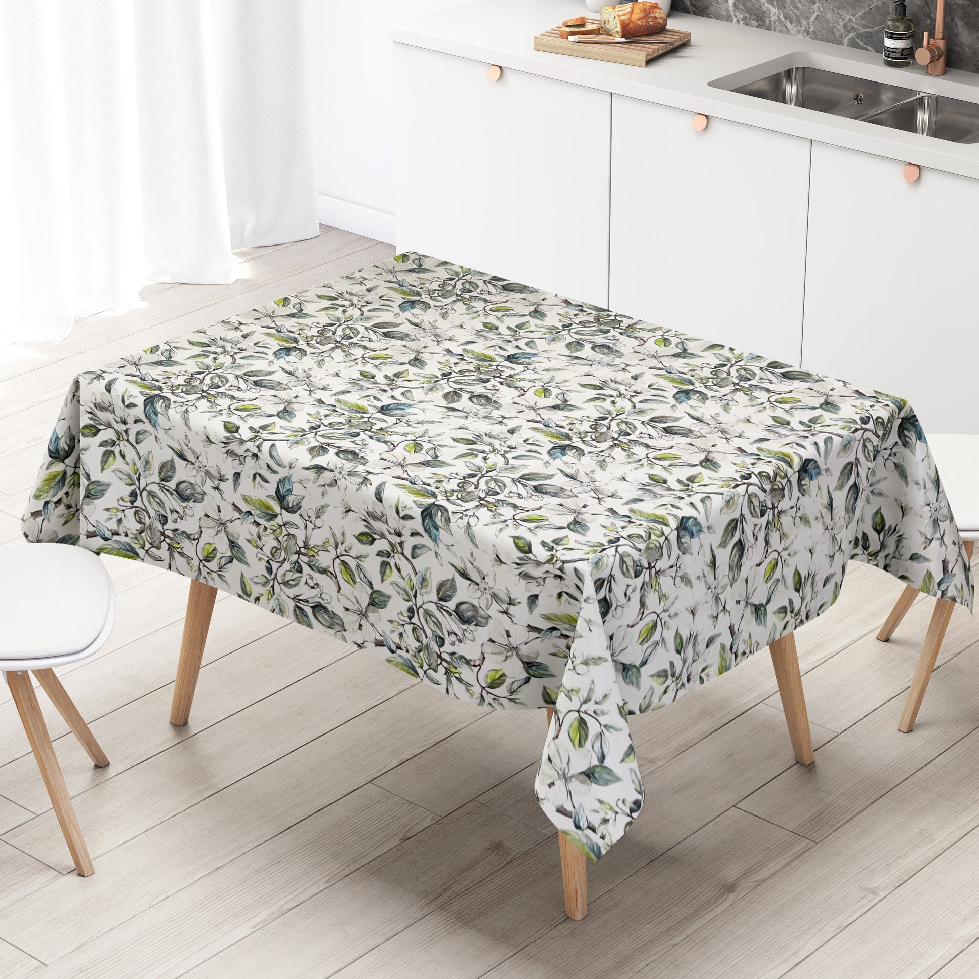 Wachstuch Tischdecke Apfelblüten