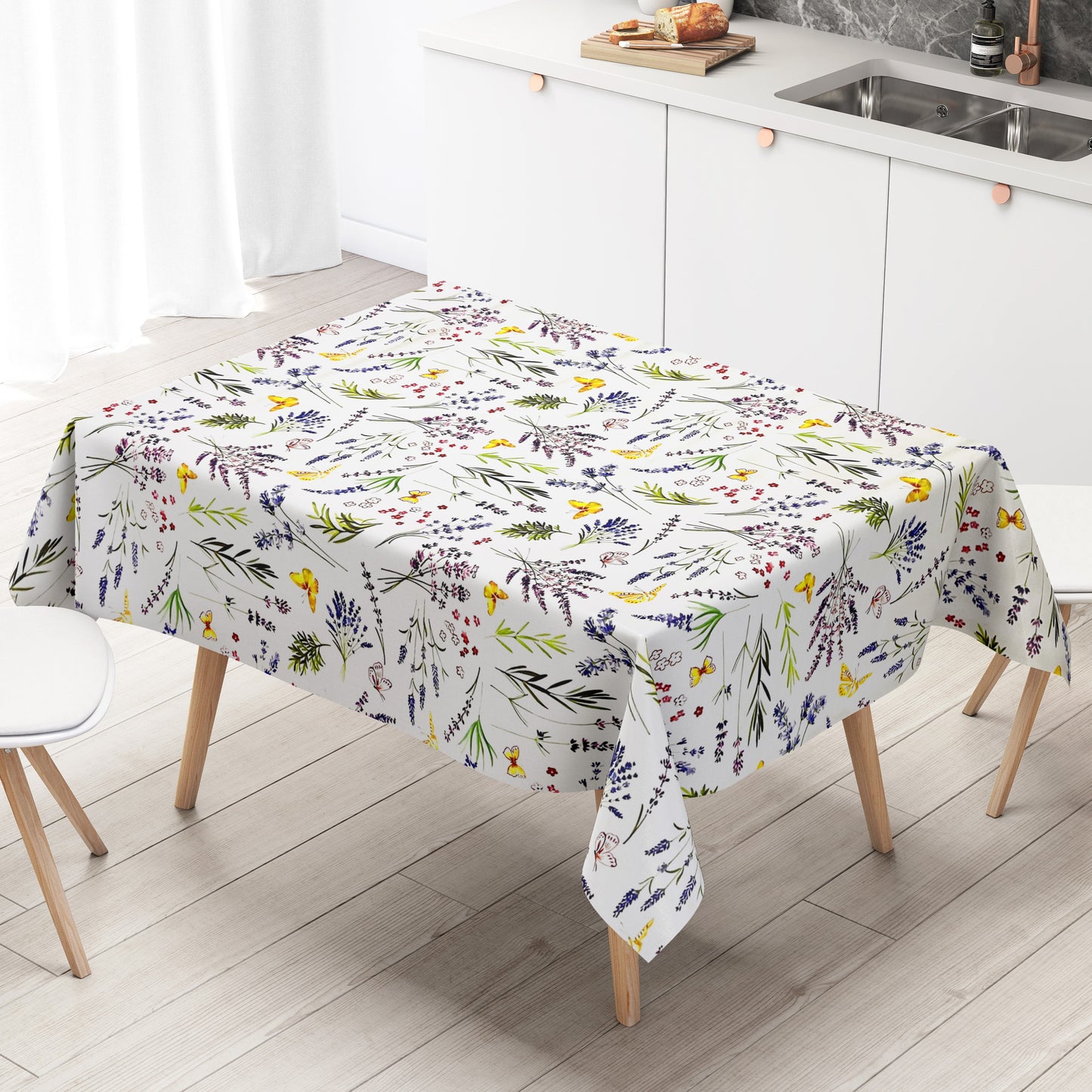 Wachstuch Tischdecke Blumenwiese