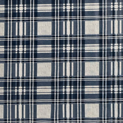 Wachstuch Tischdecke kariert blau