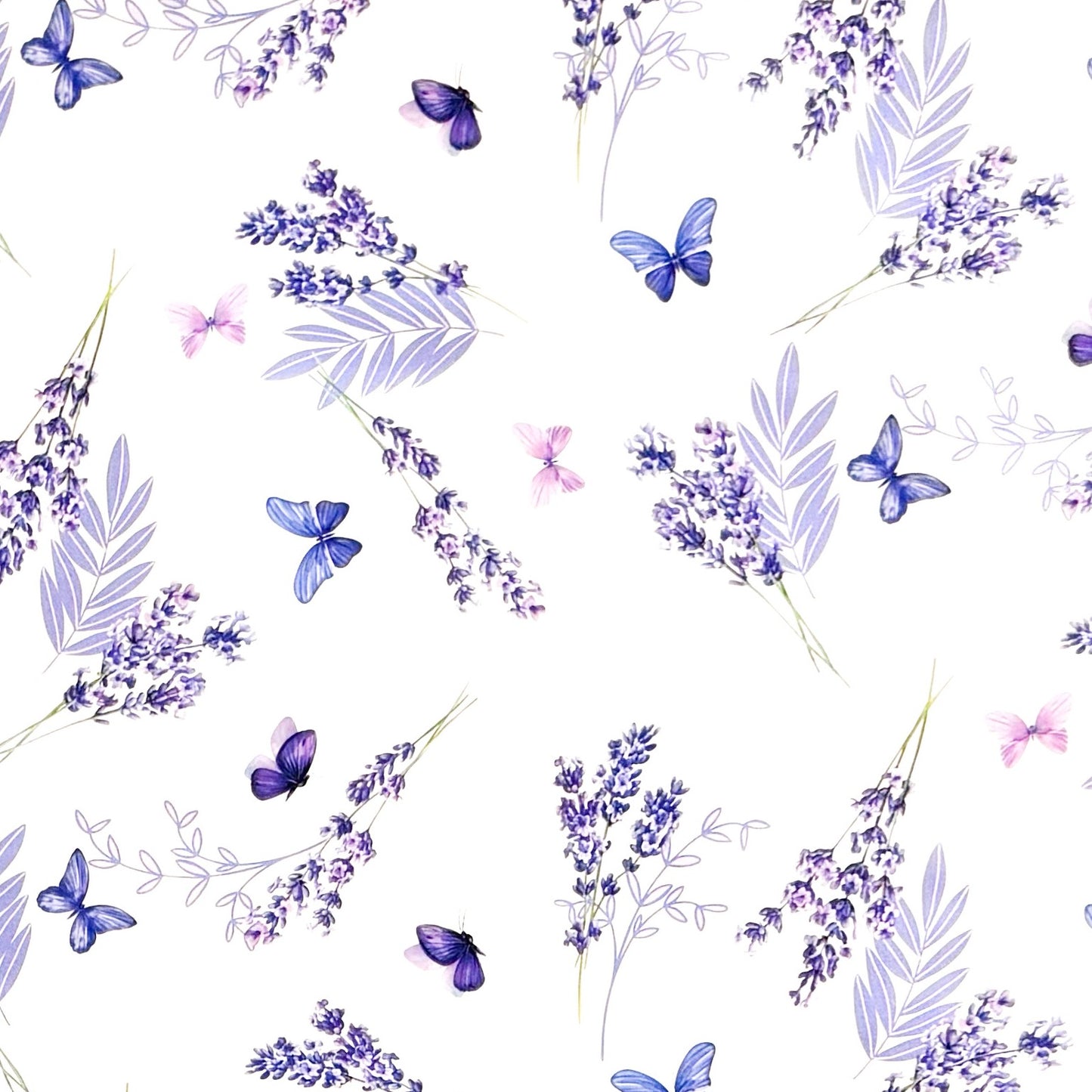 Wachstuch Tischdecke Lavendel Schmetterlinge