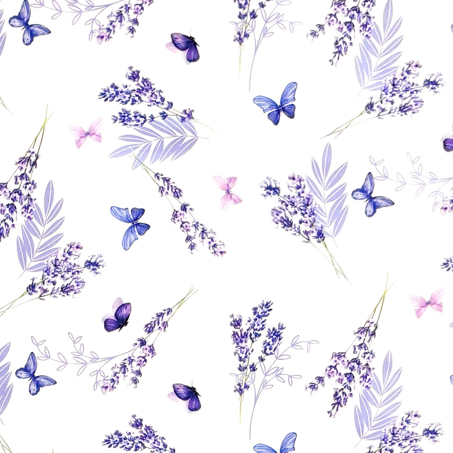 Wachstuch Tischdecke Lavendel Schmetterlinge