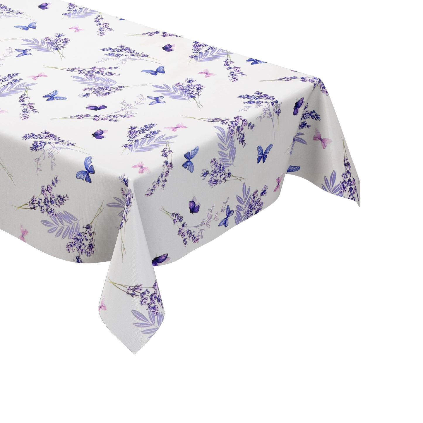 Wachstuch Tischdecke Lavendel Schmetterlinge