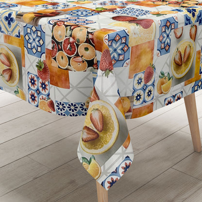 Oilcloth roll SPECIAL ITEM Fruits Tiles B6002-01 Roll goods