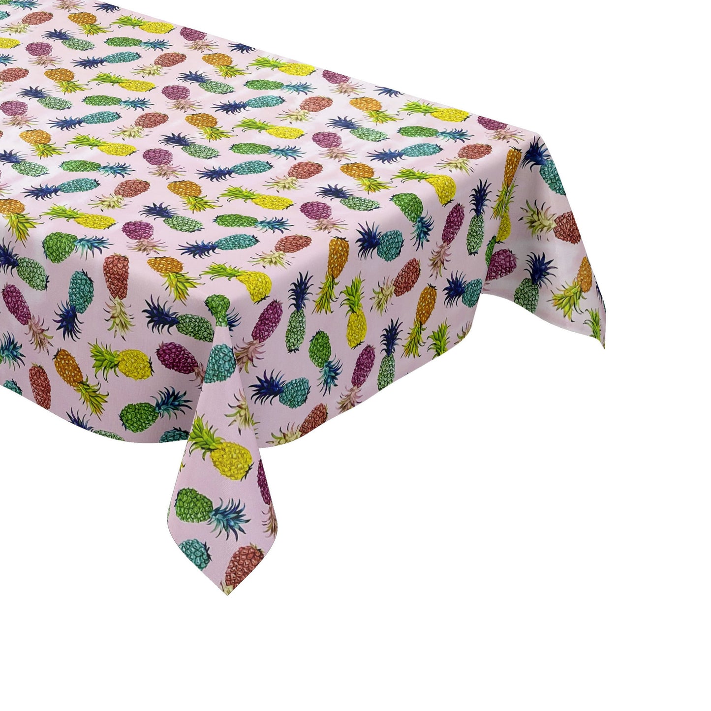 Rouleau de toile cirée ARTICLE SPÉCIAL ananas coloré sur rose B6010-03 Rouleau de marchandises