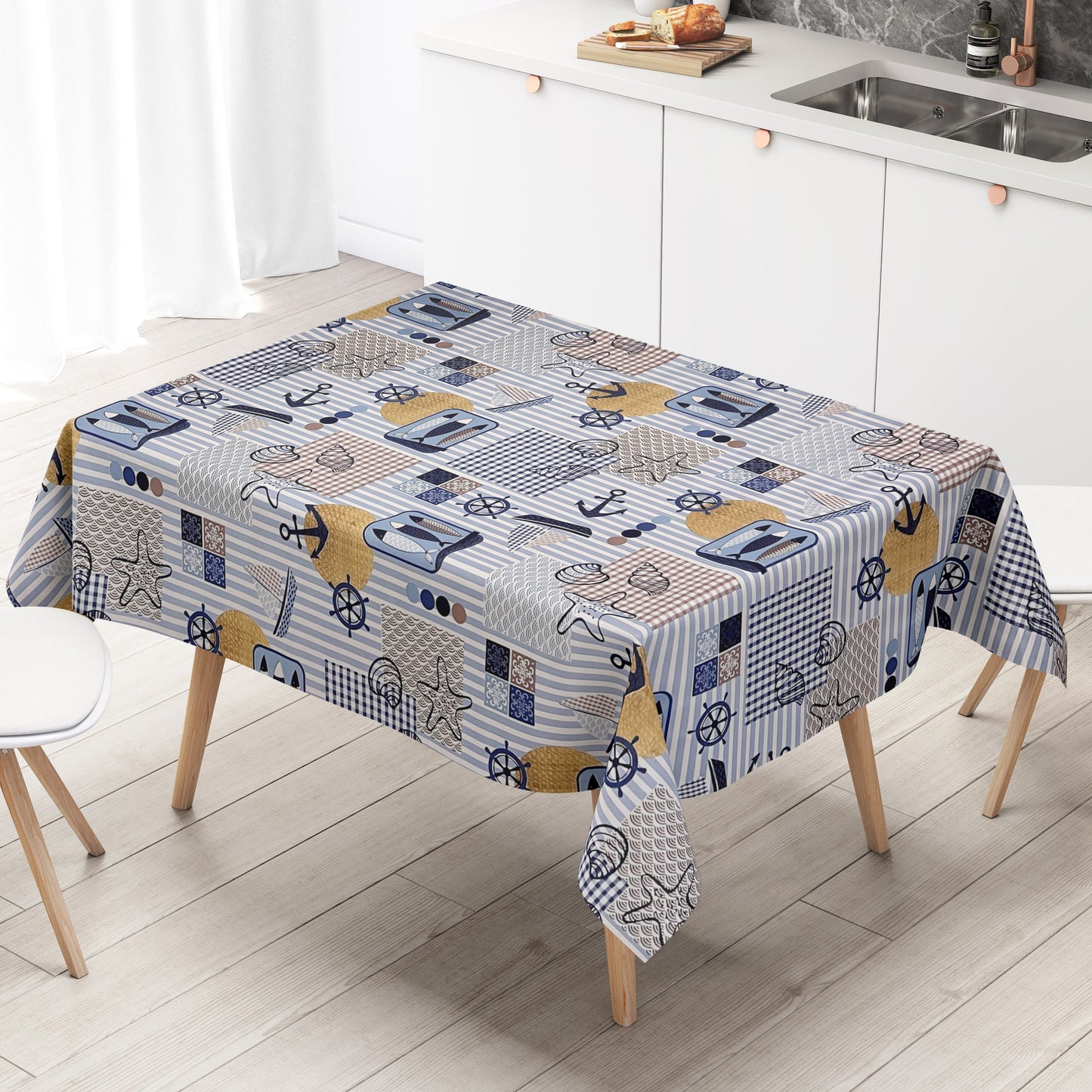 Wachstuch Tischdecke maritim