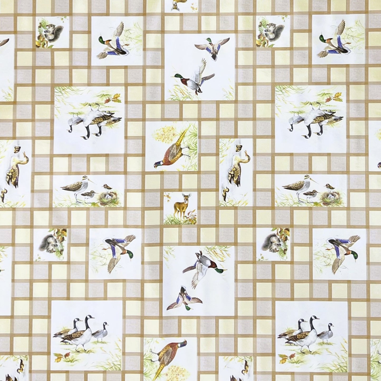 Oilcloth roll SPECIAL ITEM Wild motif ducks B8971-01 Roll goods