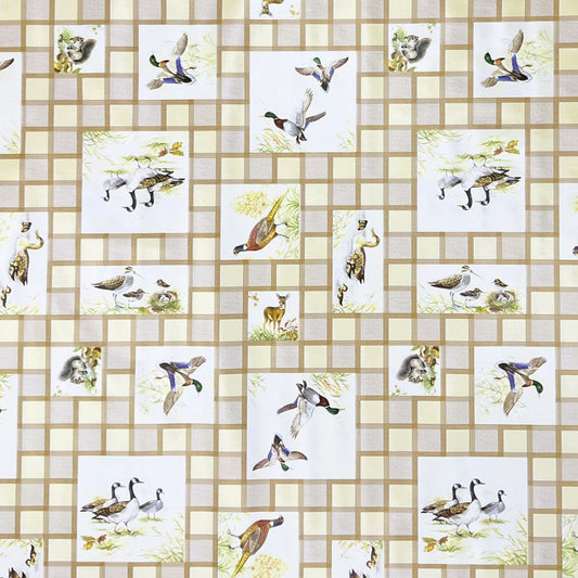 Wachstuch Rolle SONDERPOSTEN Wildmotiv Enten B8971-01 Rollenware