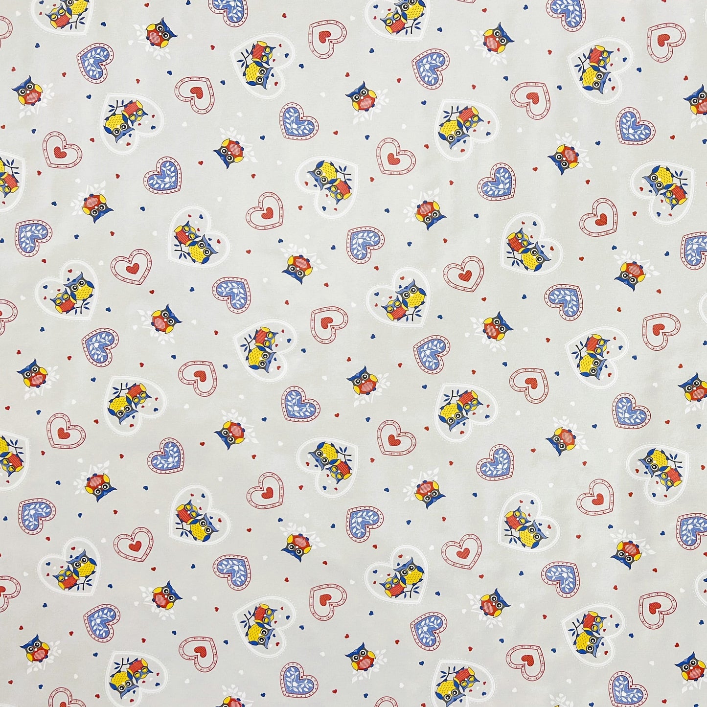 Oilcloth roll SPECIAL ITEMS Owls Hearts B9000-01 Roll goods