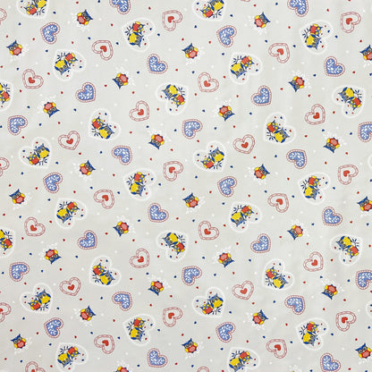 Oilcloth roll SPECIAL ITEMS Owls Hearts B9000-01 Roll goods