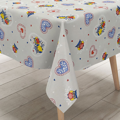 Oilcloth roll SPECIAL ITEMS Owls Hearts B9000-01 Roll goods