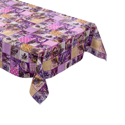 Wachstuch Rolle SONDERPOSTEN Lavendel Patchwork B9014-01 Rollenware