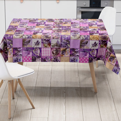 Wachstuch Rolle SONDERPOSTEN Lavendel Patchwork B9014-01 Rollenware