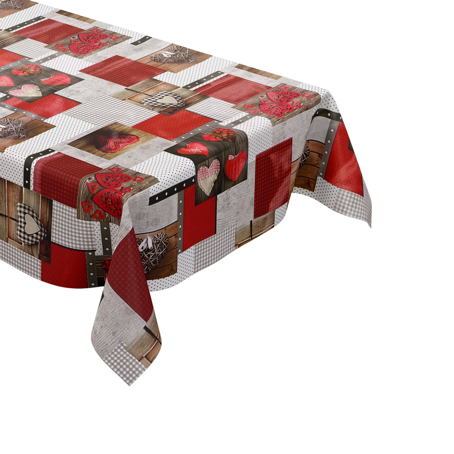 Rouleau de toile cirée ARTICLE SPÉCIAL Hearts Love Patchwork B9061-01 Rouleau de marchandises