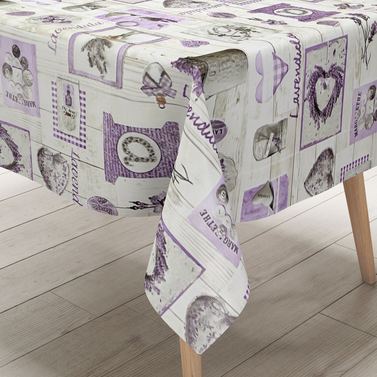 Wachstuch Tischdecke Lavendel