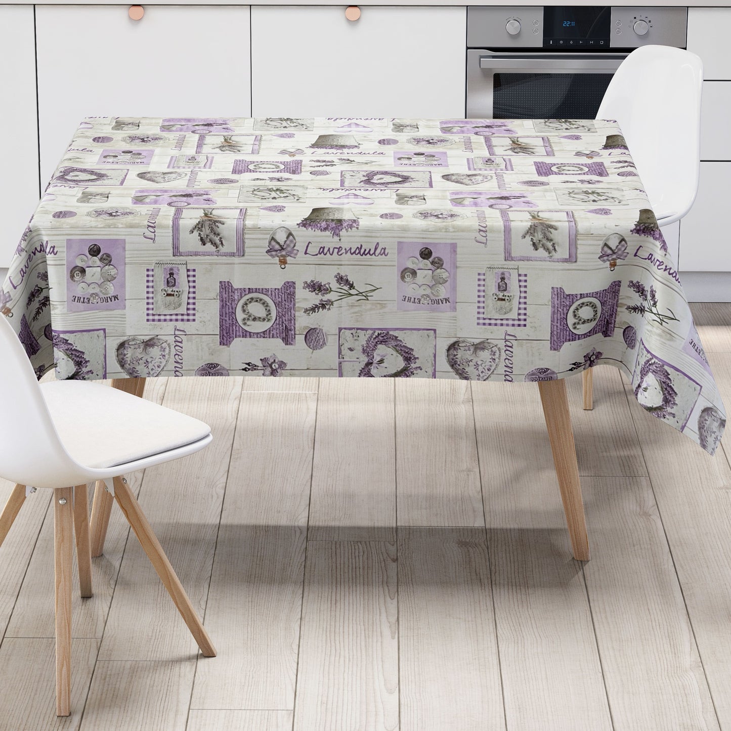 Wachstuch Tischdecke Lavendel