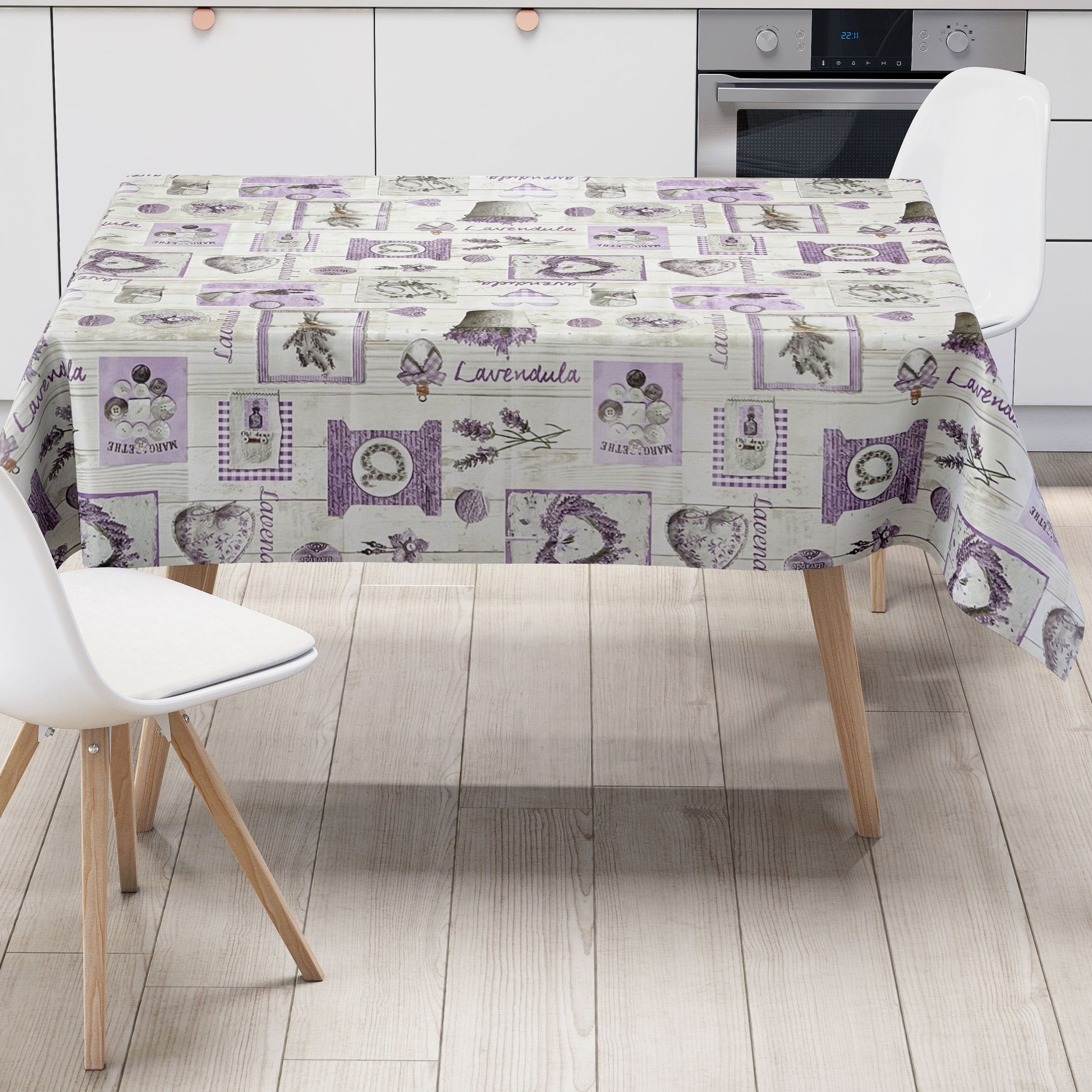 Wachstuch Tischdecke Lavendel