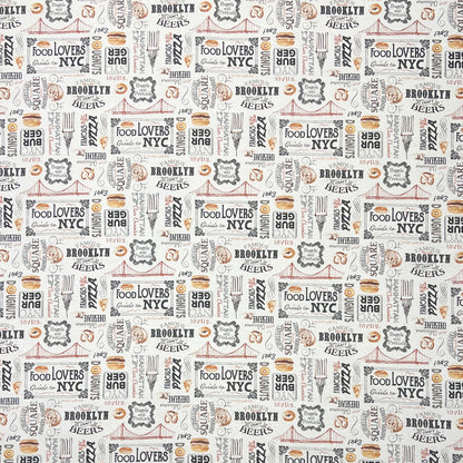 textile Tischdecken Burger Amerika Bier Bagels