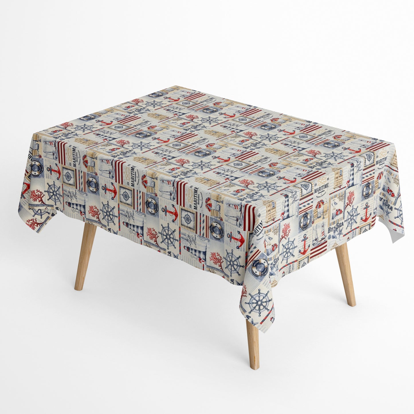 Jacquard Tischdecke maritim
