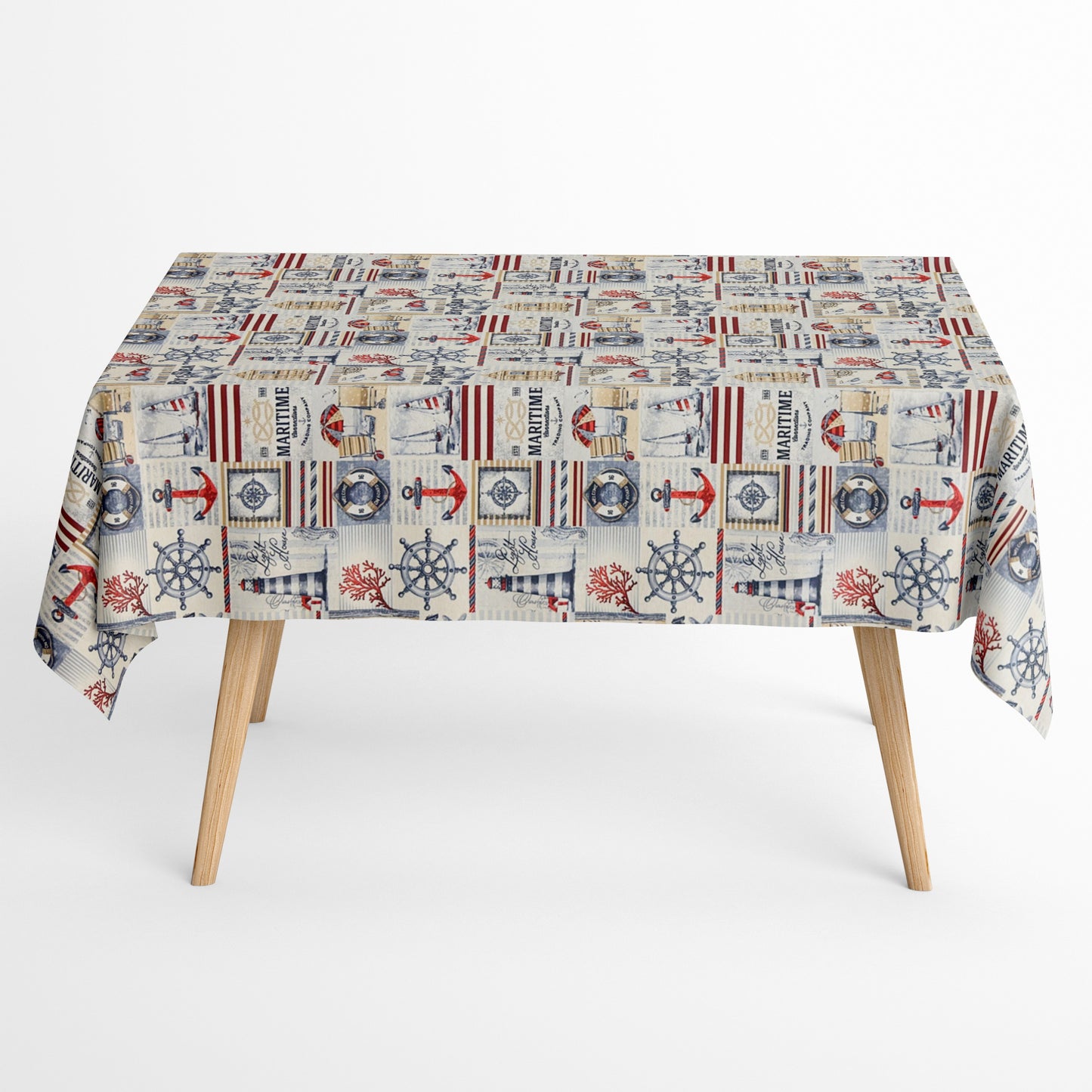 Jacquard Tischdecke maritim