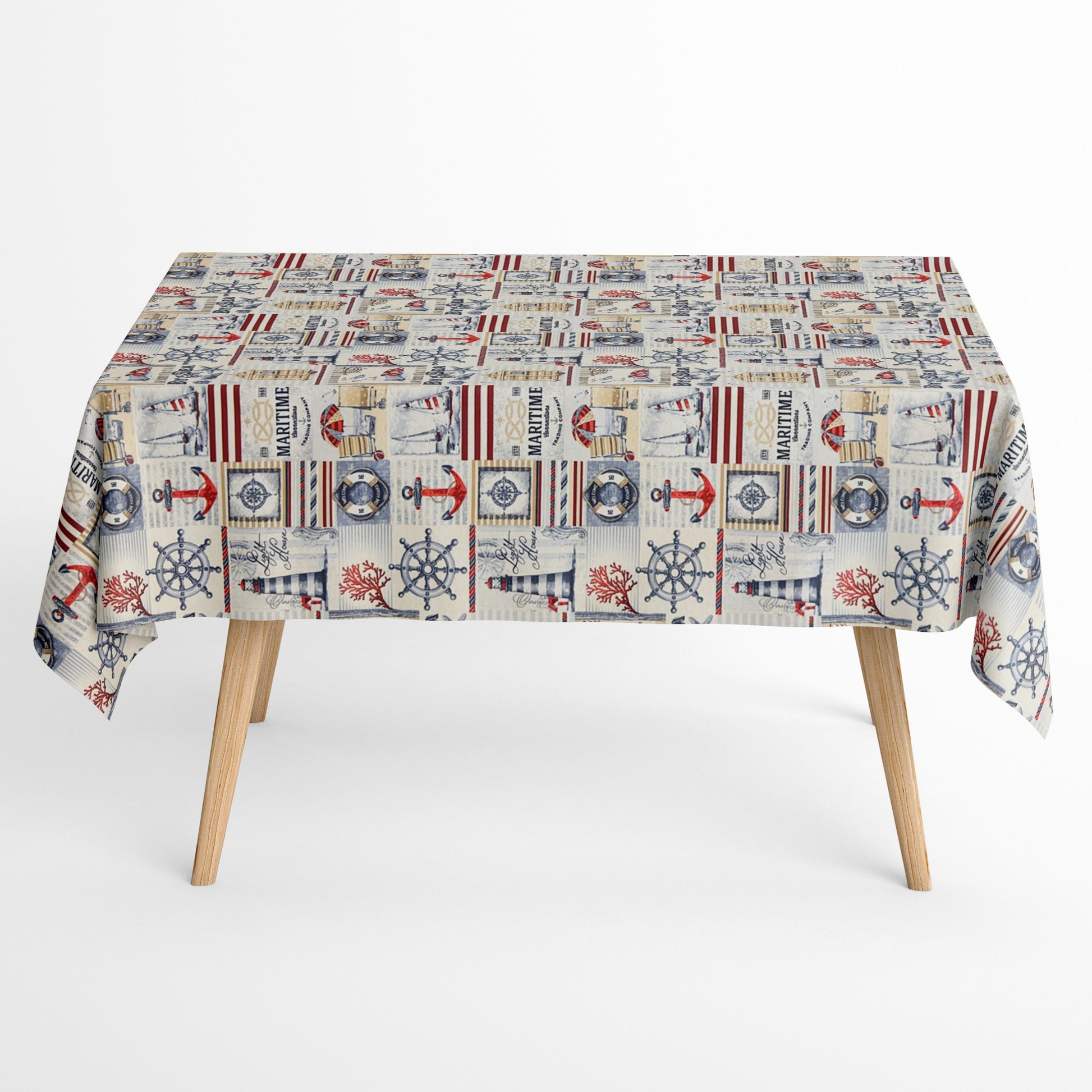 Jacquard Tischdecke maritim