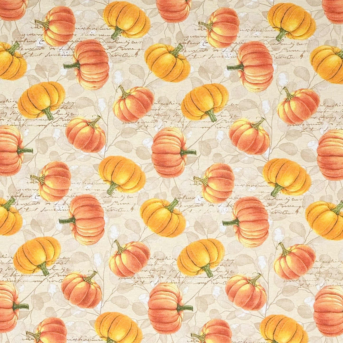 Baumwoll Tischdecke Herbst Kürbis