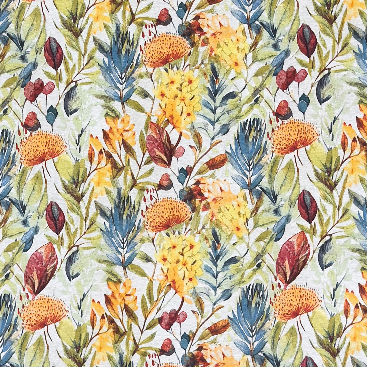 Jacquard Tischdecke bunte lätter und Blüten