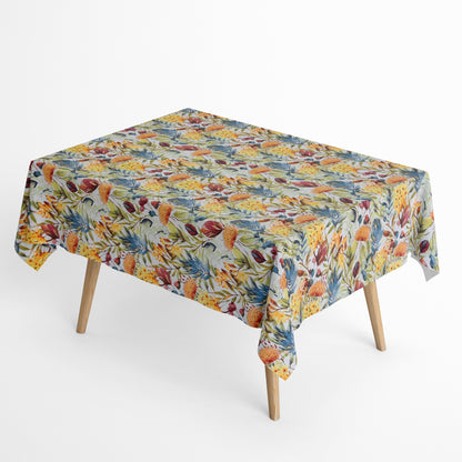 Jacquard Tischdecke bunte lätter und Blüten