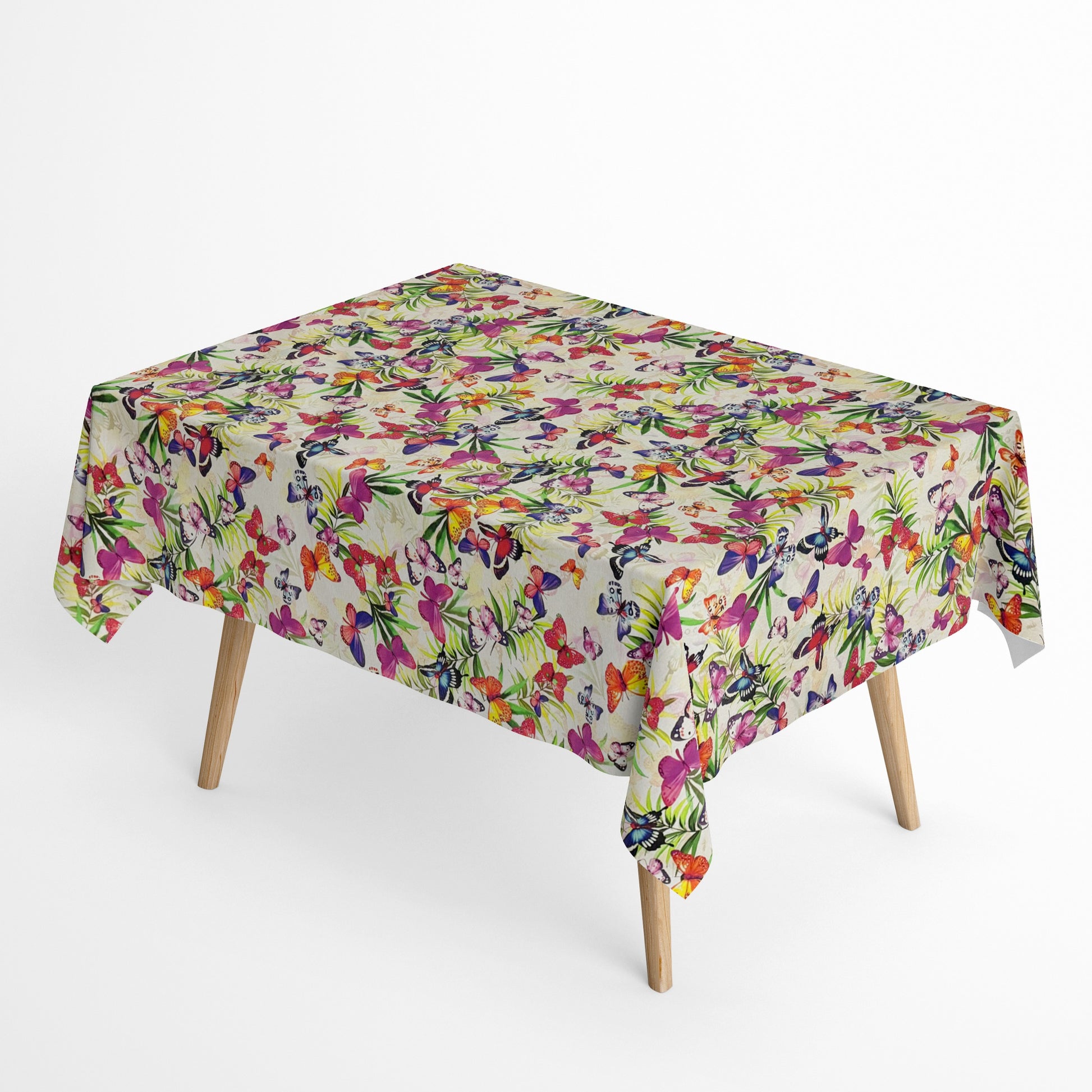 Baumwoll Tischdecke Schmetterlinge