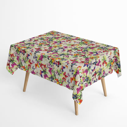 Baumwoll Tischdecke Schmetterlinge